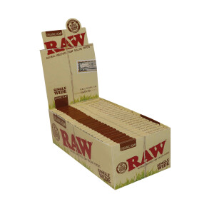 RAW Single Wide Zigarettenpapier aus Bio-Hanf